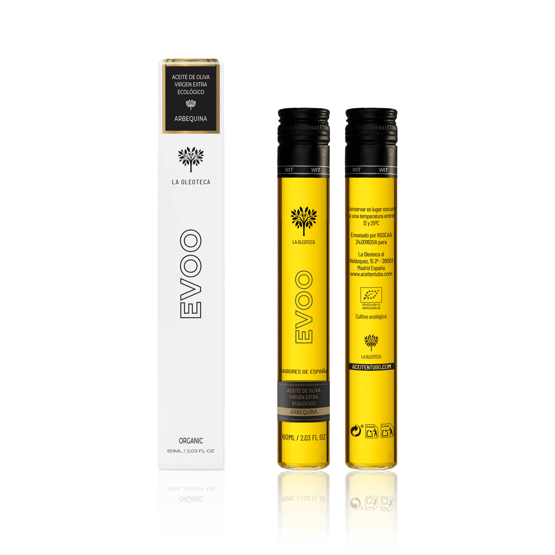 Aceitentubo - Arbequina 60ml completo2