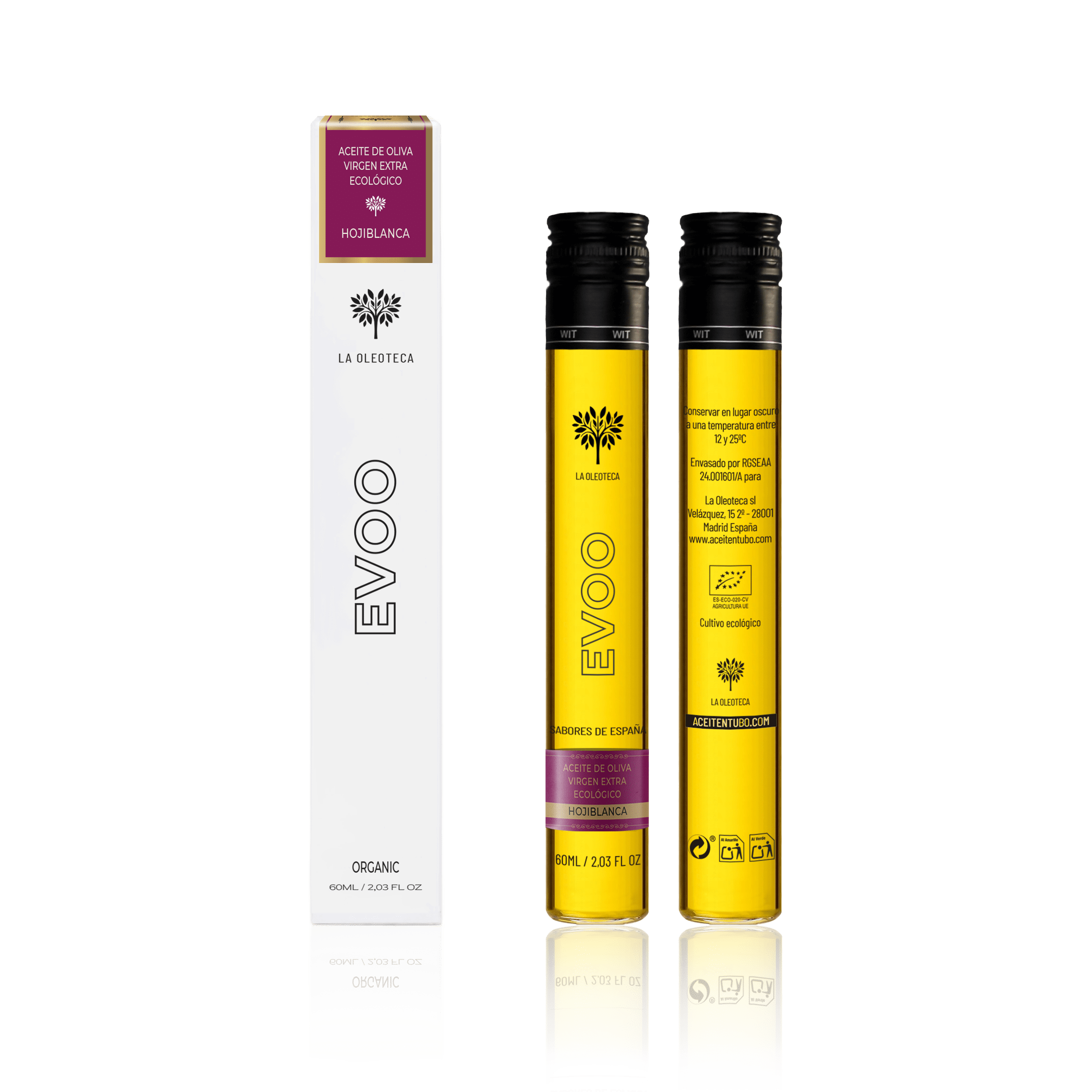 Aceitentubo - Hojiblanca 60ml completo