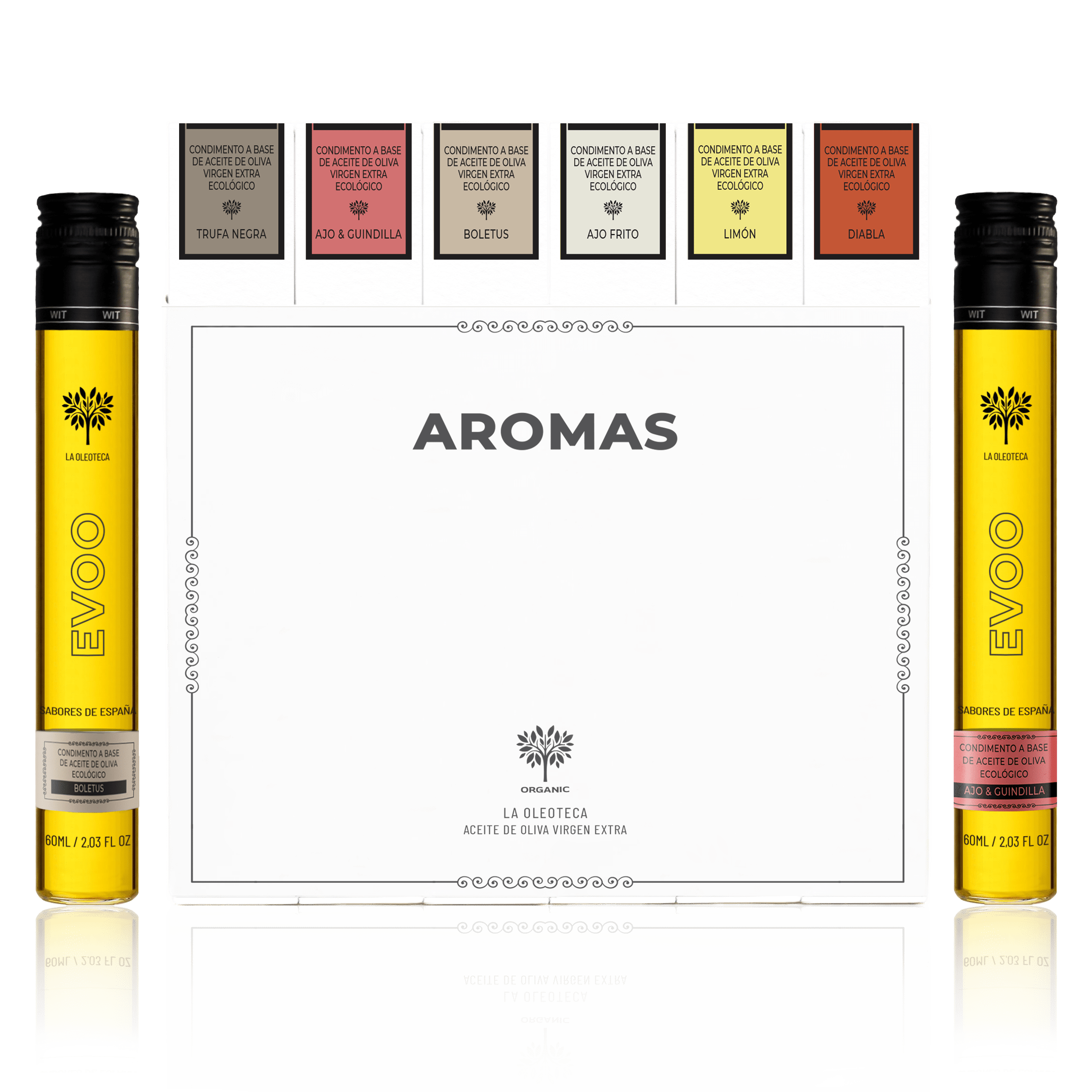 Aceitee ecológico con aromas Pack 6 uds frontal2