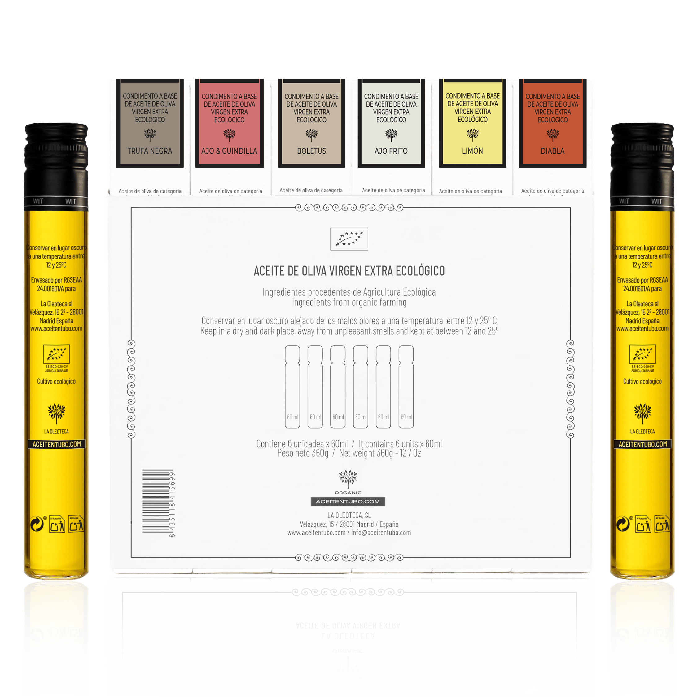 Aceite bio arbequina con aromas naturales