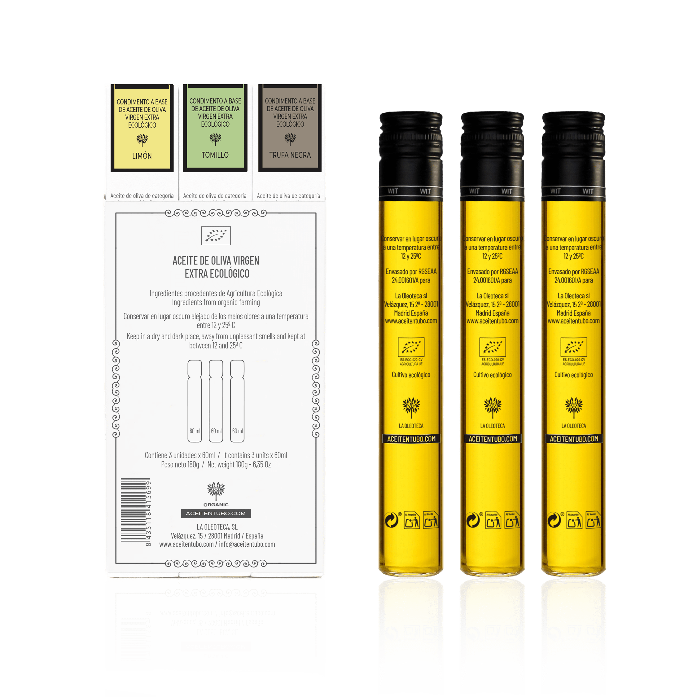 Pack Aromas 3 Trufa negra Limon Tomillo trasera